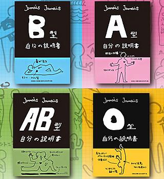 The book series, "Ketuekigata Jibun no setumeisyo"