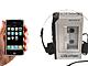 The oldest portable music player (the Walkman), and the newest (the iPhone)