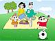 Shin-Chan and his family 