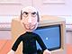 Steve Jobs wearing his classic black turtleneck