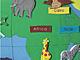 Match the animals with different African countries