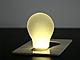 The bulb lights up when you flip the paperboard open