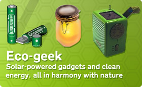 Gadgets and Gizmos. Eco Friendly Gifts