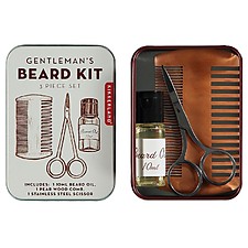 Kit de poche pour l'entretien de la barbe