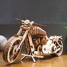 Kit pour construire une moto mécanique en bois