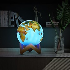 Lampe en forme de planète Terre