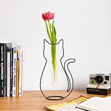Original vase en forme de chat
