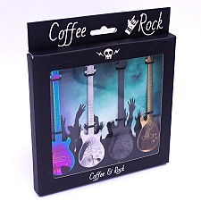 Petites cuillères guitare électrique. Coffee & Rock