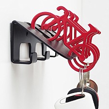Porte-clés avec 3 porte-clés en forme de bicyclettes
