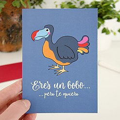 Carte de vœux originale Dodo