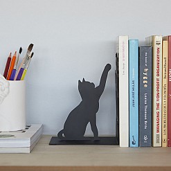 Serre-livres originaux en forme de chat