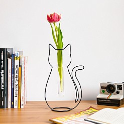 Original vase en forme de chat
