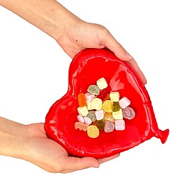 Petit vide-poche en forme de ballon en forme de cœur