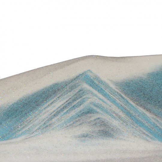 Le sable crée des compositions différentes chaque fois que vous le faites tourner.