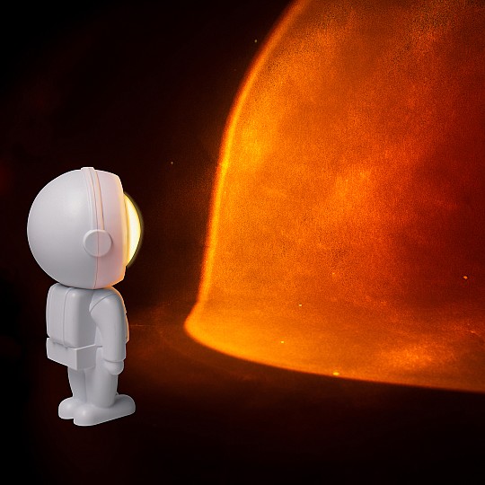 Petite lampe en forme d'astronaute 