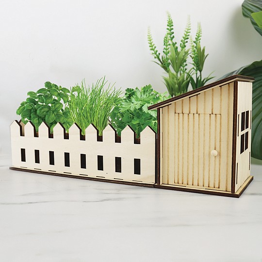 Cultivez vos propres plantes aromatiques dans ce mini-potager d'intérieur.