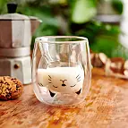 Tasse à café double paroi Glasito chat chanceux