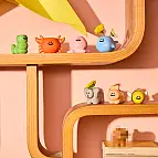 Boîte surprise avec mini vase en forme d'animal