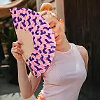 Motif rose et violet