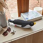 Parapluie automatique avec housse en forme de pingouin