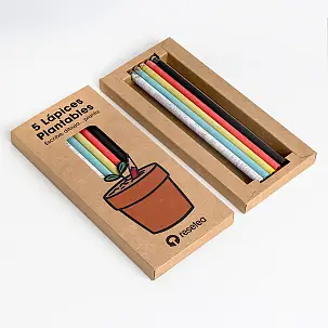 Set de 5 lápices plantables