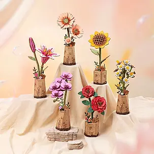 Kit pour assembler une fleur en bois
