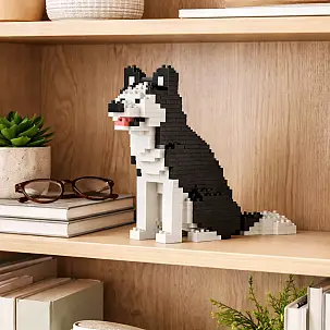 Blocs de construction pour créer un mini chien Husky