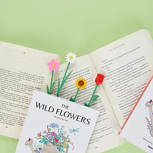 Marque-page original en forme de fleur