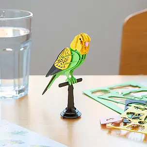 Puzzle 3D en bois en forme d'oiseau 