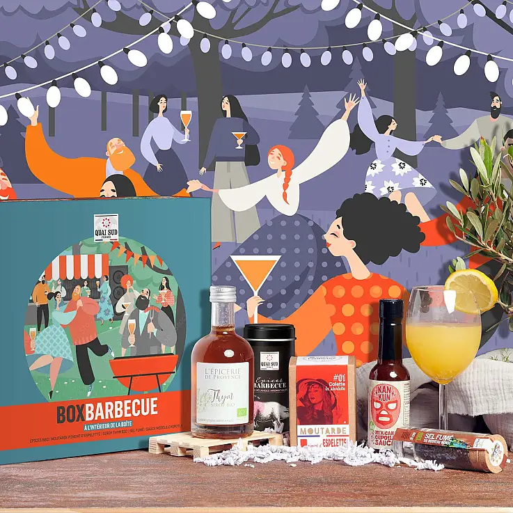 Emballé dans une boîte joliment illustrée 