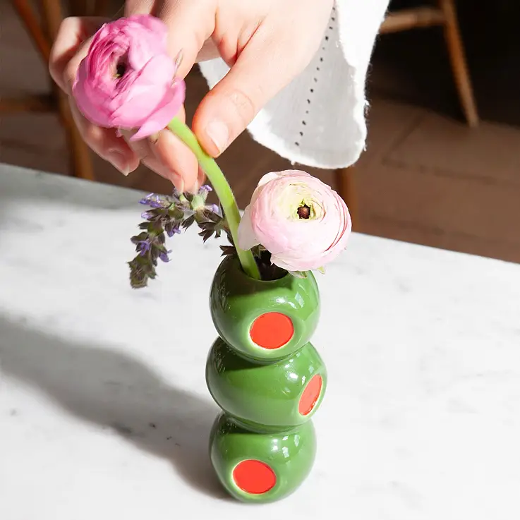 Mini vase en forme d'olives