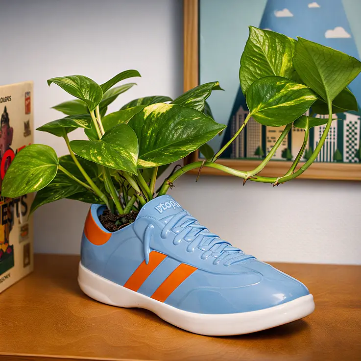 Walking Plant, pot de fleurs en forme de pantoufle
