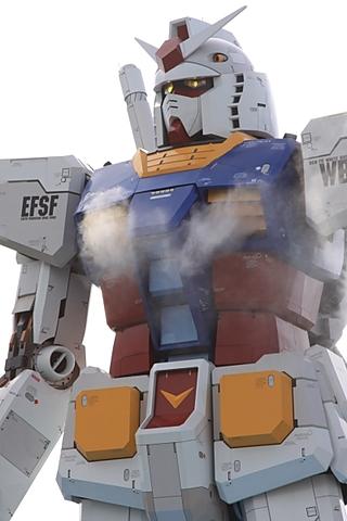 Impresionante reproducción de un robot de Gundam