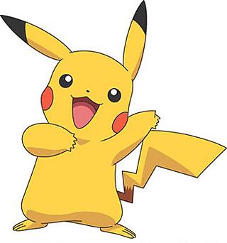 Pikachu is happy as a clam 